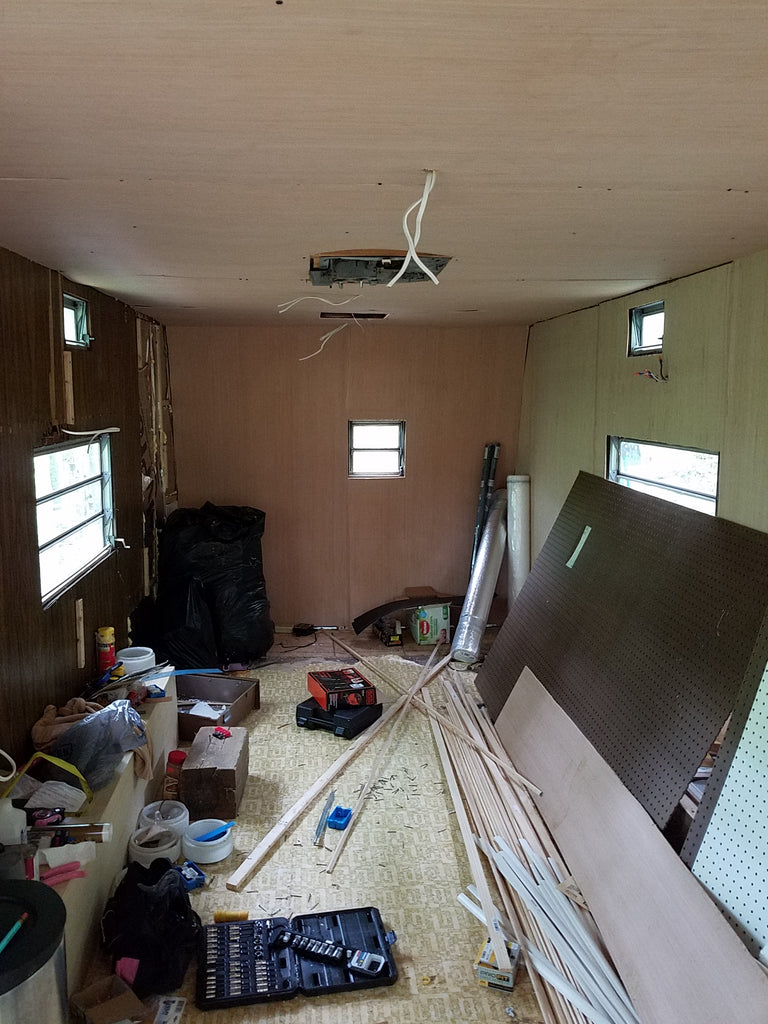 beve studio vintage camper renovation: The Rebuild Part II - Very Late Update!