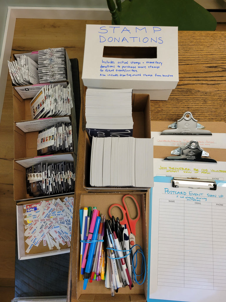 The How and Why of beve's Get Out The Vote Postcards - How I Organize GOTV Postcard Parties