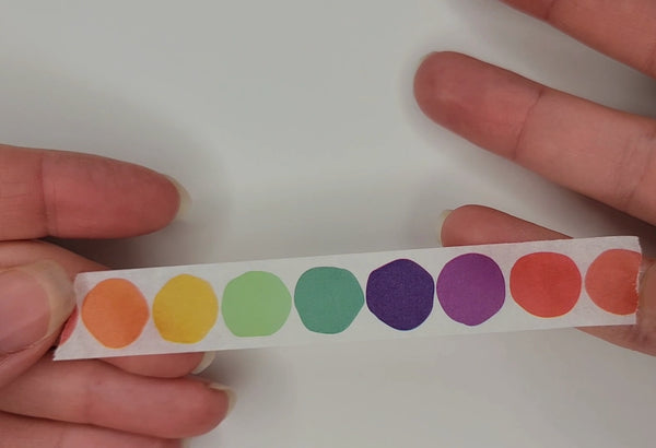 Rainbow Dot Washi Tape