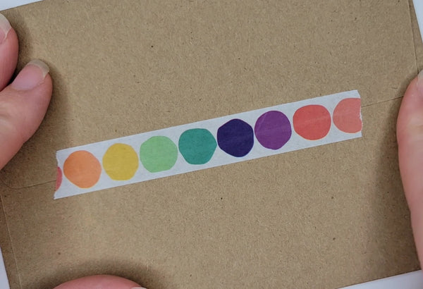 Rainbow Dot Washi Tape
