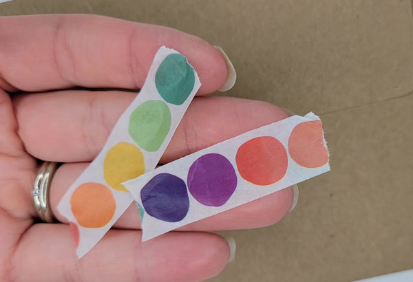 Rainbow Dot Washi Tape