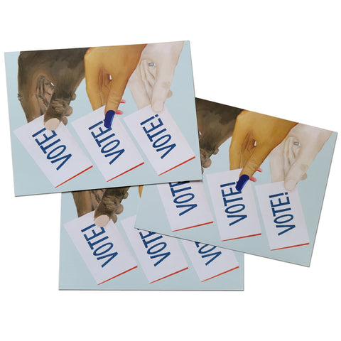 Voting Hands, Diversity, Postcard Set - 2024 Get Out The Vote Set