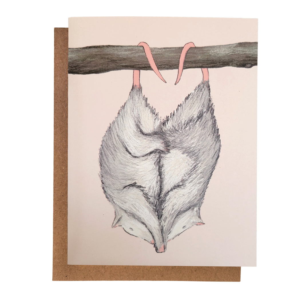 Opossum Love Card