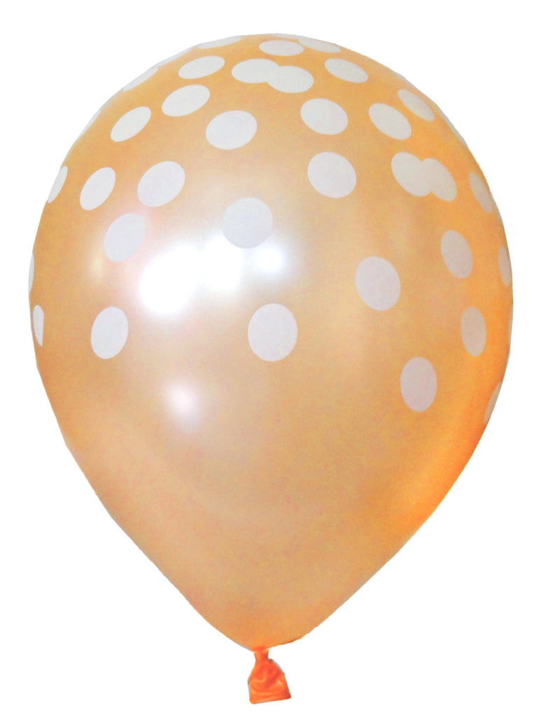 Metallic Blush Confetti Dot Balloons