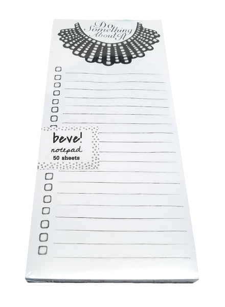 Ruth Bader Ginsburg To Do List - RBG Do Something About It Notepad