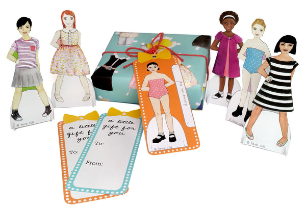 Paper Doll Gift Wrap