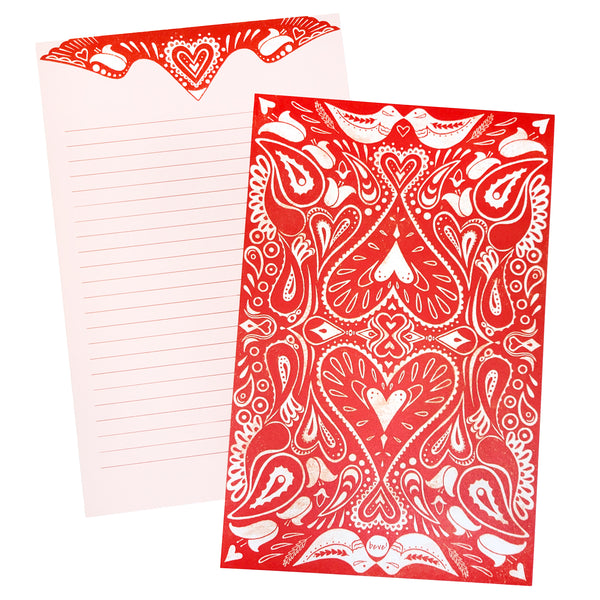 Love Birds Letter Writing Stationery Set