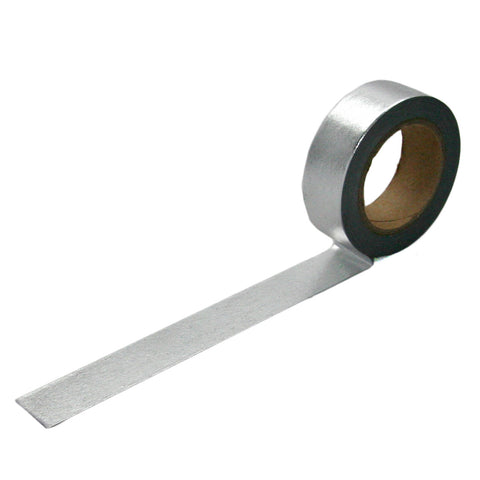 Solid Silver Foil Washi Tape