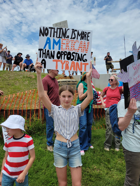 Oppose Tyranny Vinyl Sticker, 2.75"