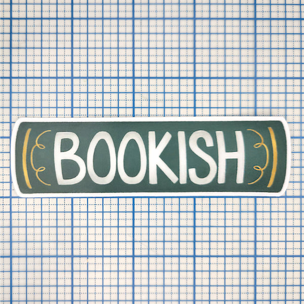 Bookish Vinyl Sticker, Literature Lover Decal, 4.5", Matte