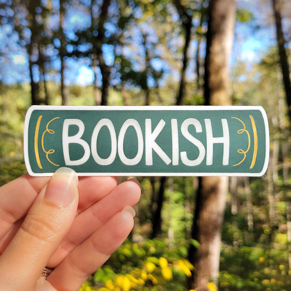 Bookish Vinyl Sticker, Literature Lover Decal, 4.5", Matte