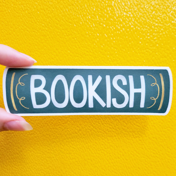 Bookish Vinyl Sticker, Literature Lover Decal, 4.5", Matte