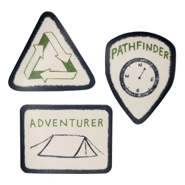 Pathfinder Faux Patch Vinyl Sticker, 2.75"