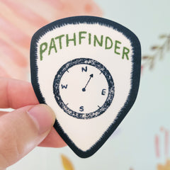 Pathfinder Faux Patch Vinyl Sticker, 2.75"
