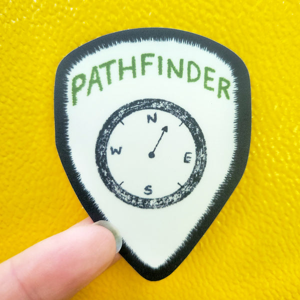 Pathfinder Faux Patch Vinyl Sticker, 2.75"