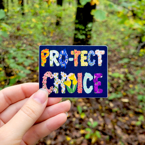 Pro-tect Choice Floral Vinyl Sticker, 3", Waterproof, Matte