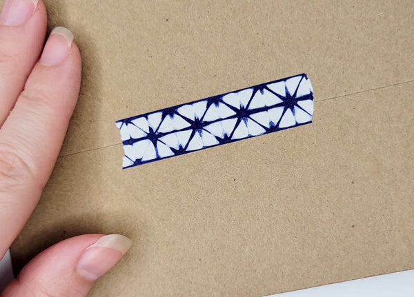 Shibori Washi Tape in Navy