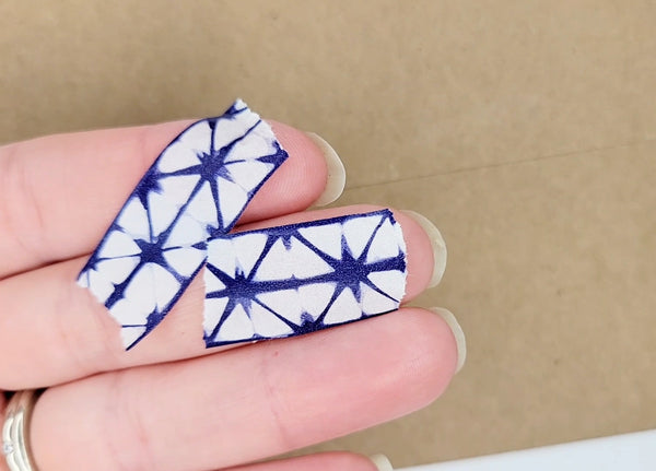 Shibori Washi Tape in Navy