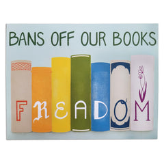GOTV Postcards, "fREADom" Bans Off Our Books Get Out The Vote Postcards, 2024 Election, School Board Elections, LGBTQ books