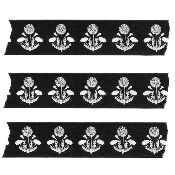Black and White Dandelion Washi Tape