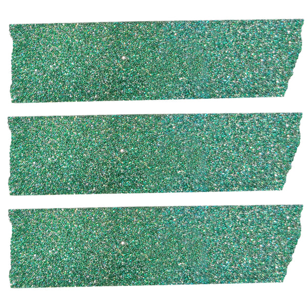 Green Glitter Tape