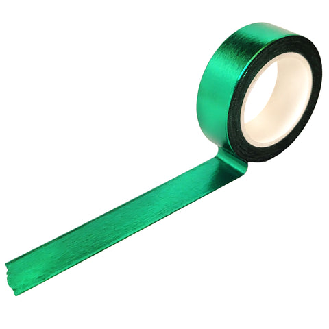 Solid Green Foil Washi Tape