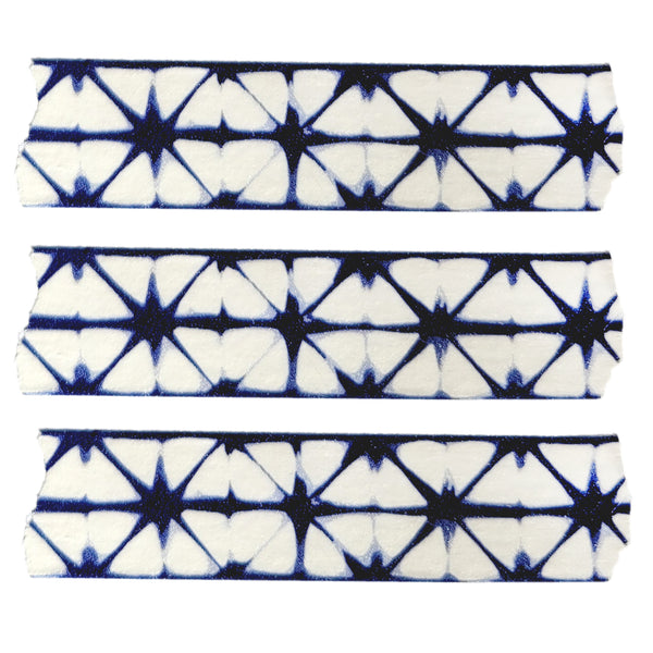 Shibori Washi Tape in Navy