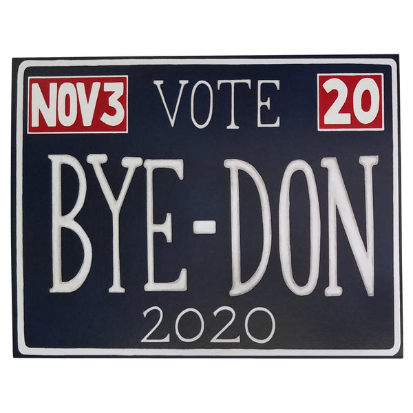 BYE DON Postcard Sets - 2020 Get Out The Vote Set - 25% Donation to Win The Era - Free Shipping