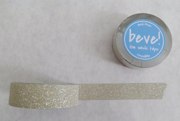 Glitter tape in a light gold or silver - it works for both!