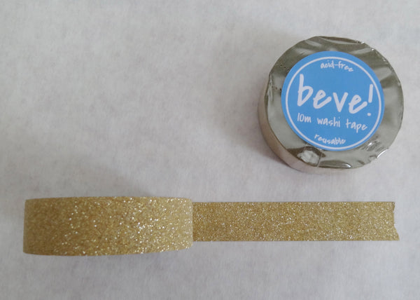 Gold glitter tape is one of our best sellers. Perfect for a gold wedding invitation!