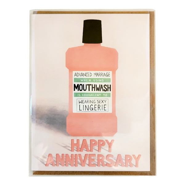Mouthwash - Marriage - Anniversary Card