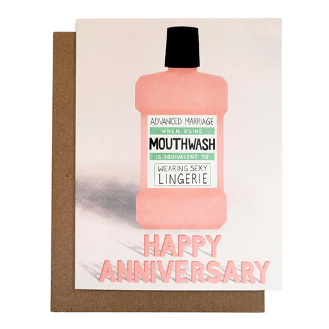 Mouthwash - Marriage - Anniversary Card