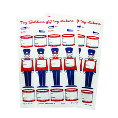 Toy Soldier Gift Tag Sticker Set