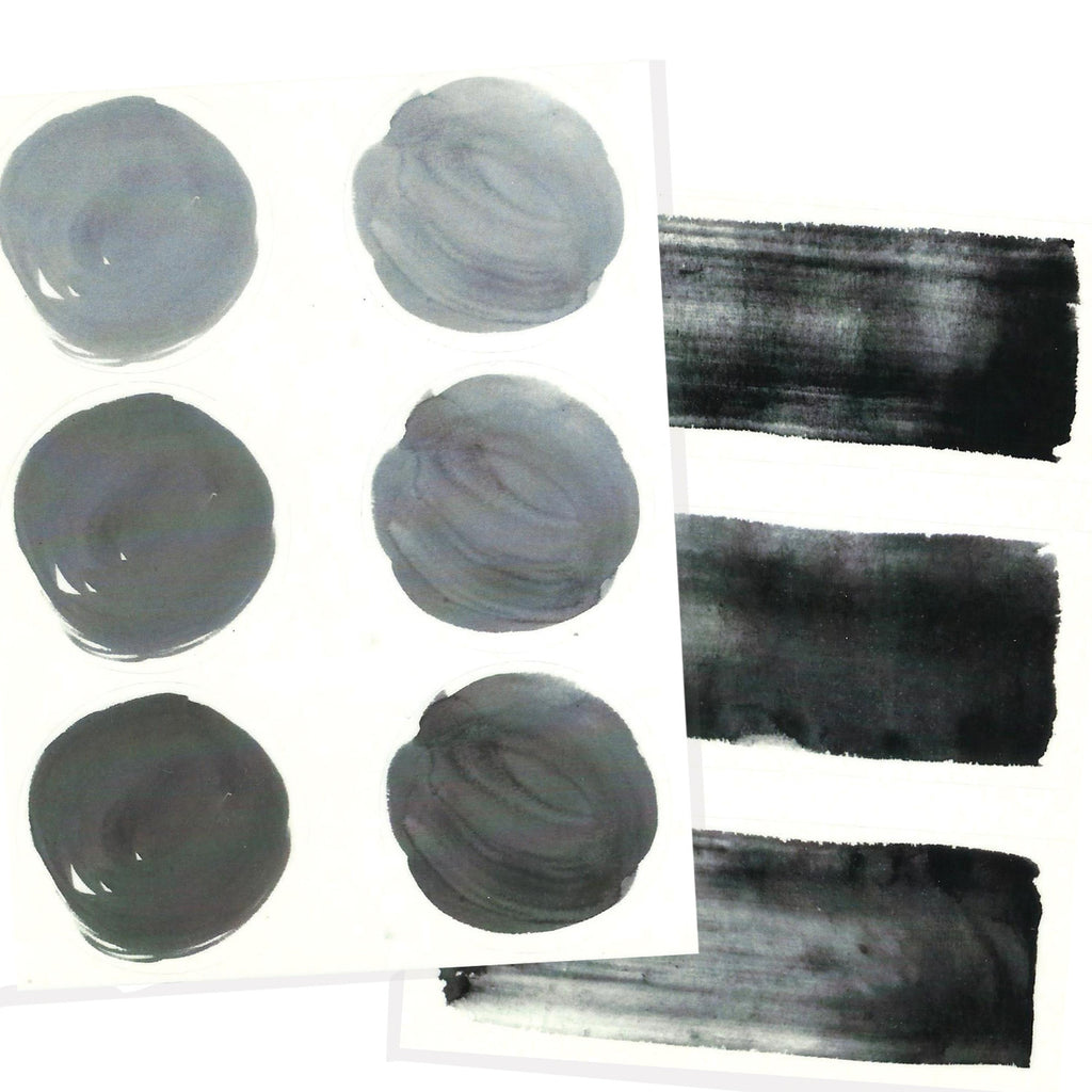 Black ink water color letter seals.