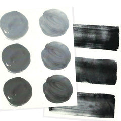 Black Ink Watercolor Letter Seal Stickers