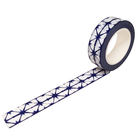 Shibori Tie Dye Washi Tape in Navy Blue