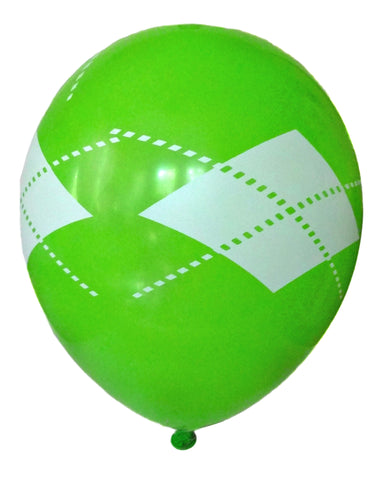 Green Argyle Balloons