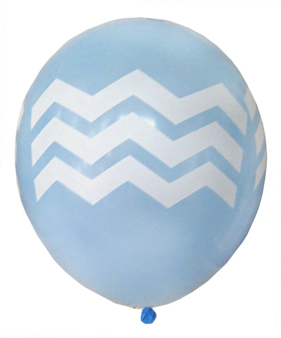 Blue Chevron Balloons