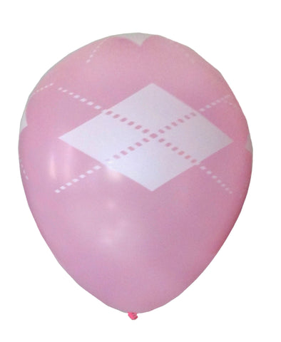Light Pink Argyle Balloons