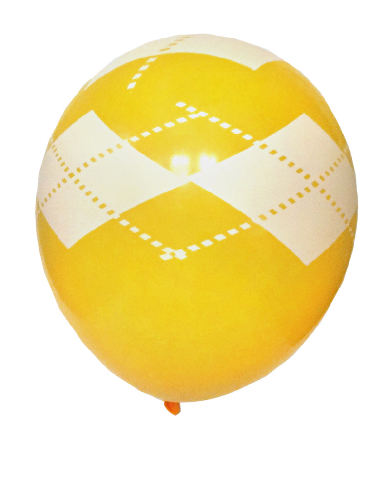 Golden Yellow Argyle Balloons