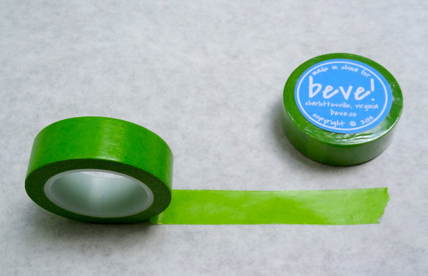 Solid Bright Green Washi Tape