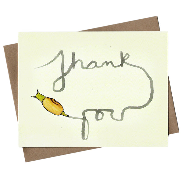 Snail Thank You Note Card Set