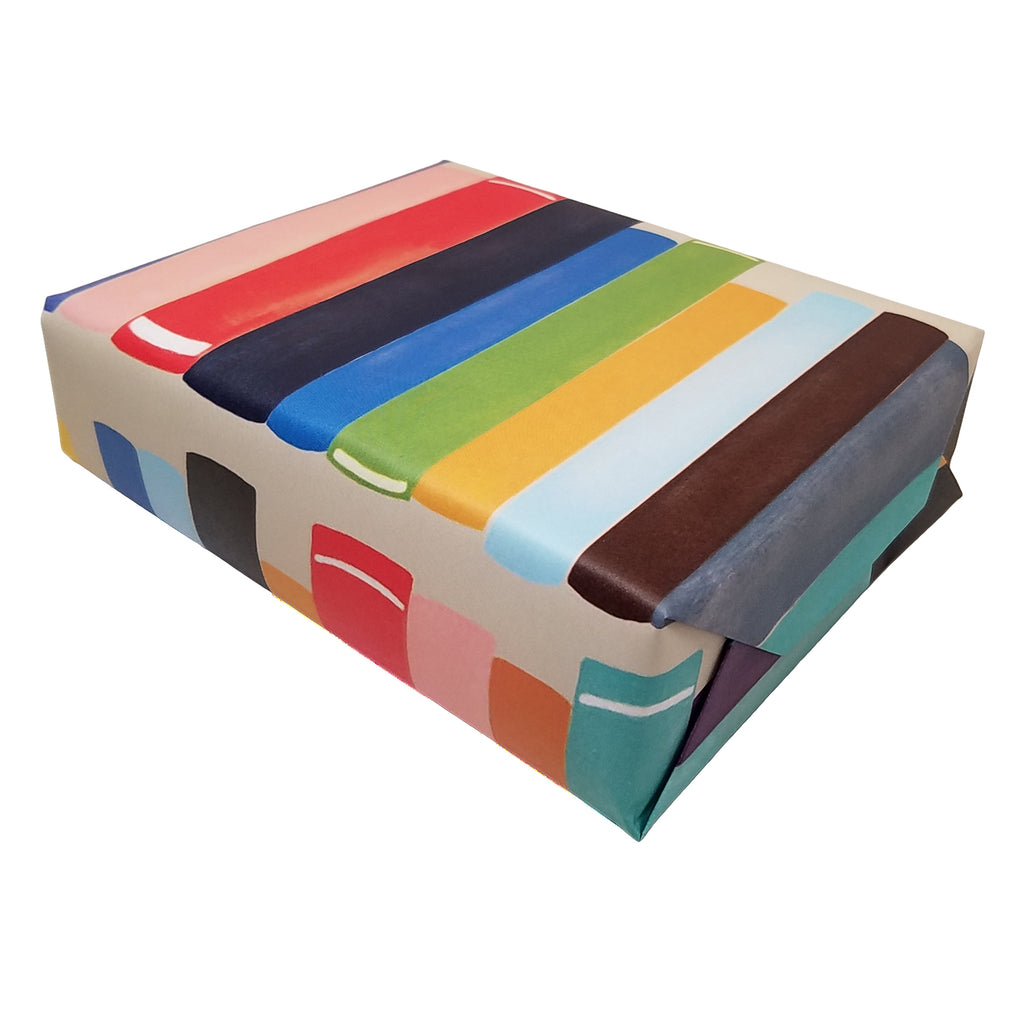 CLEARANCE Simple Bookshelf Spines Gift Wrapping Paper