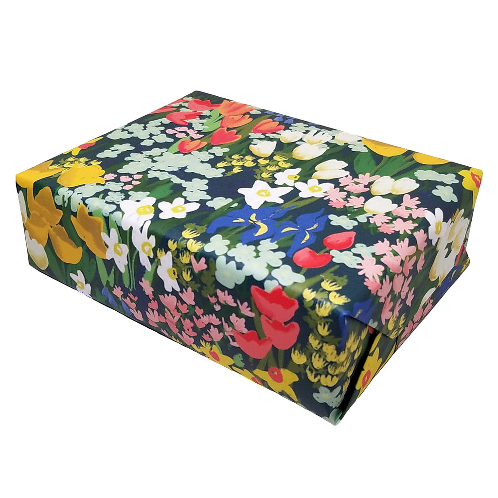 Floral Happy Birthday Wrapping Paper