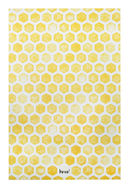 Yellow Hex Honeycomb Letter Writing Stationery Set