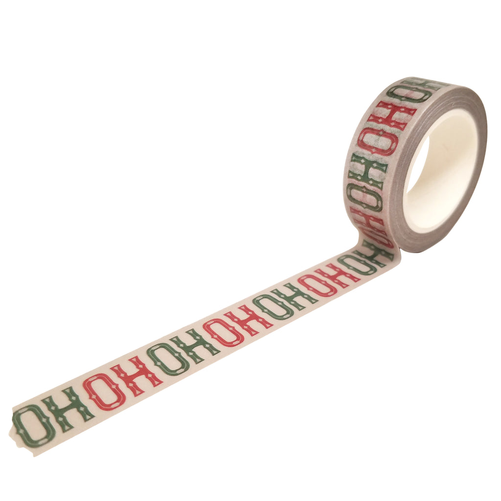 HO HO HO Washi Tape in Red and Green