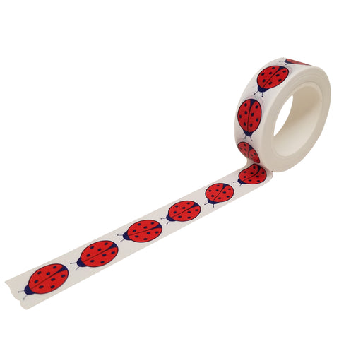 Ladybug Washi Tape in Red and Navy