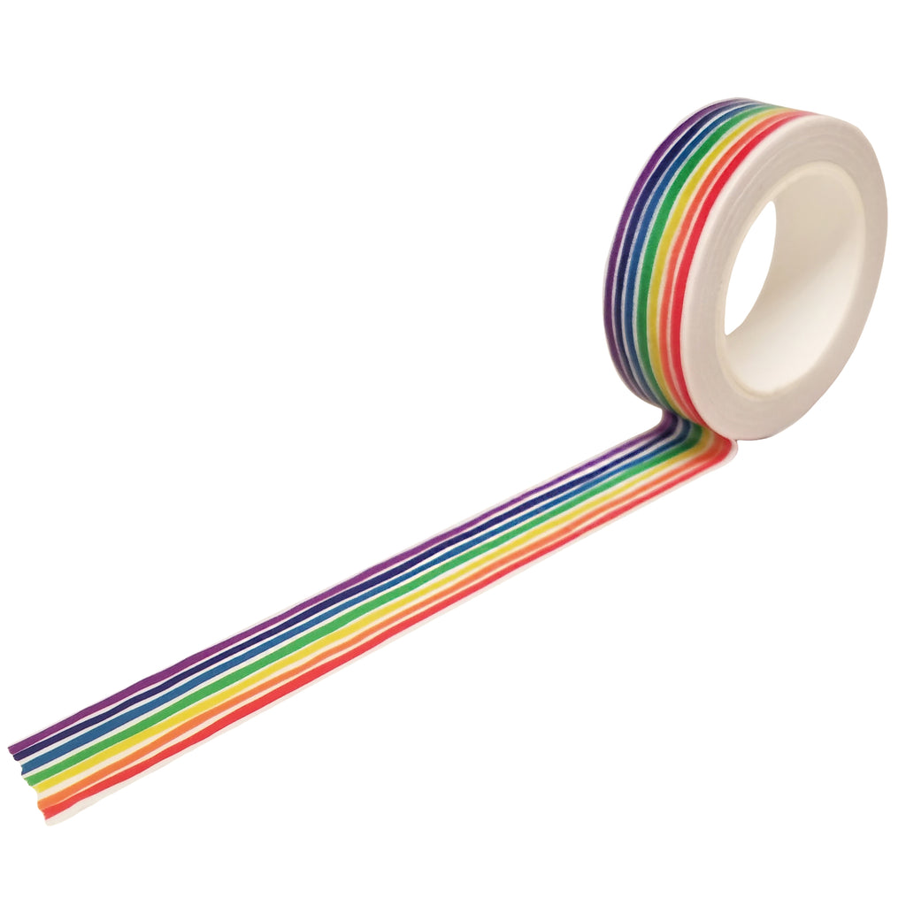 Rainbow Organic Stripe Washi Tape – beve!