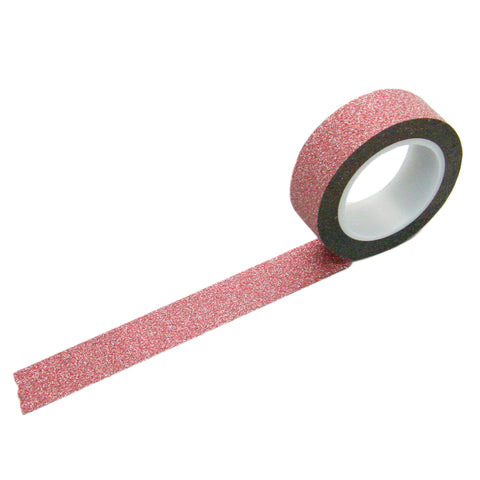Rose Pink Glitter Washi Tape